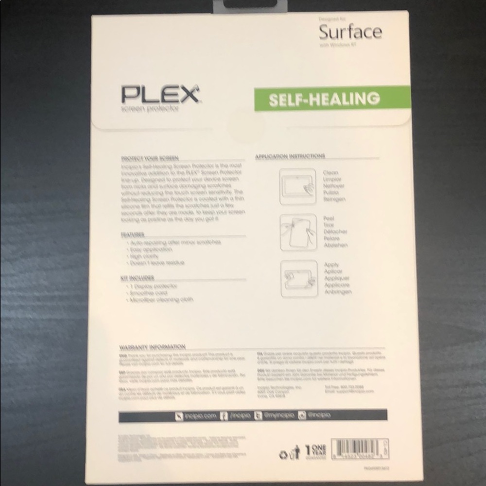 2 pack incipio plex self healing screen protector - Picture 4 of 4